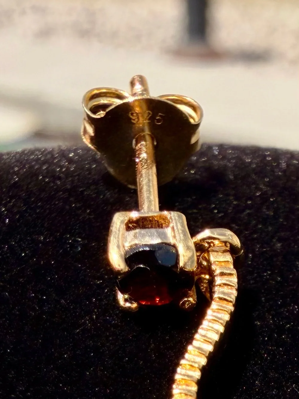 18K Gold Over Sterling Silver AAA Garnet & Diamond Drop Earrings | 4.36 CTW